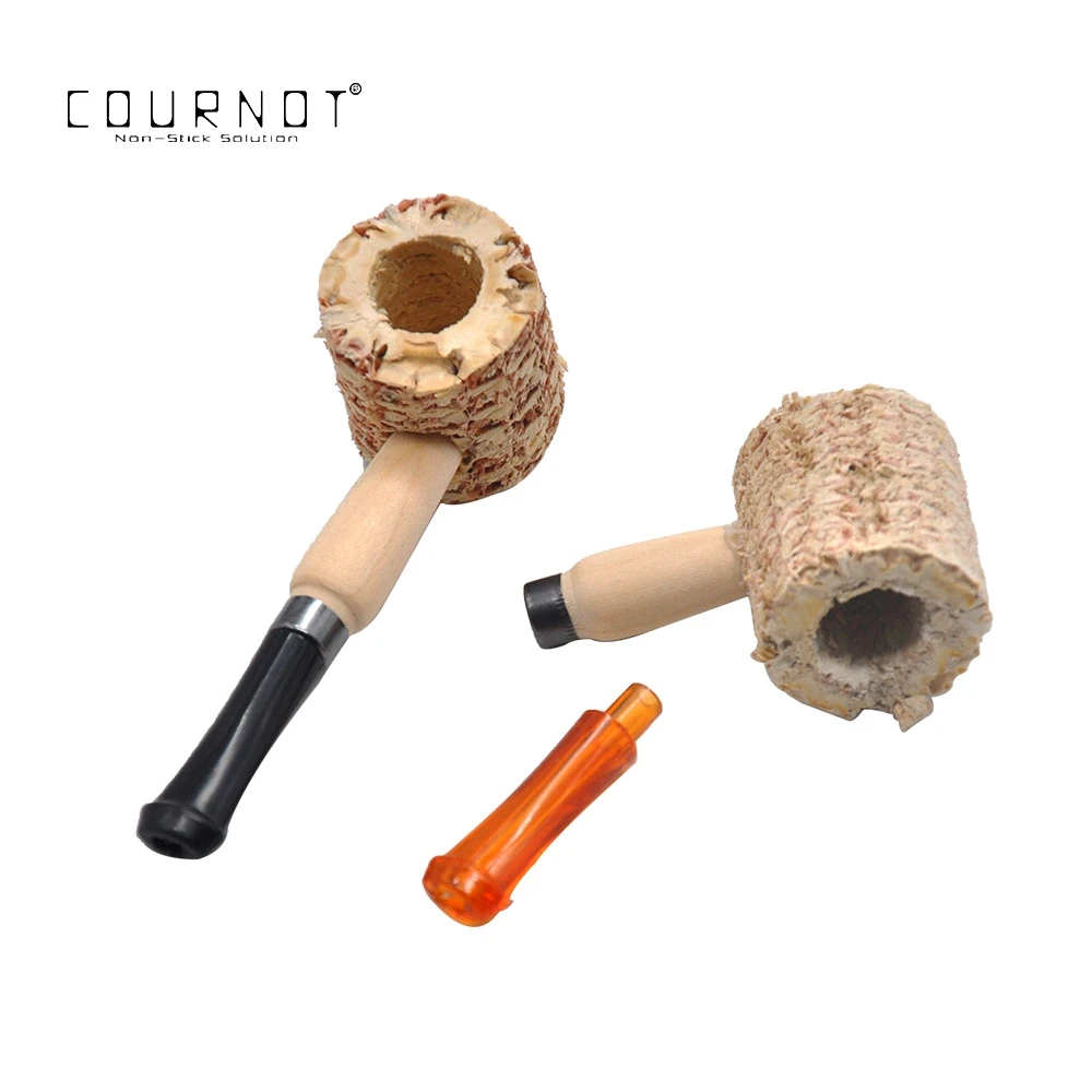 COURNOT RU Macarthur среднего размера Кукуруза Cob табачная труба с акриловым мундштуком