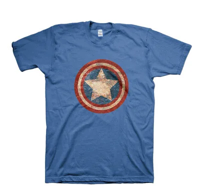 Агенты щит капитан америка принт футболка косплей костюм мужчины летний стиль с