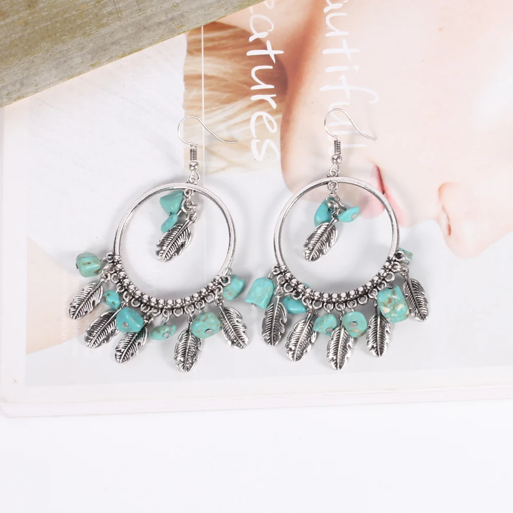 women tassel Turquoise Earrings Korean Fairy Pendant Earring brincos oorbellen boucle d'oreille aretes kolczyki orecchini donna |