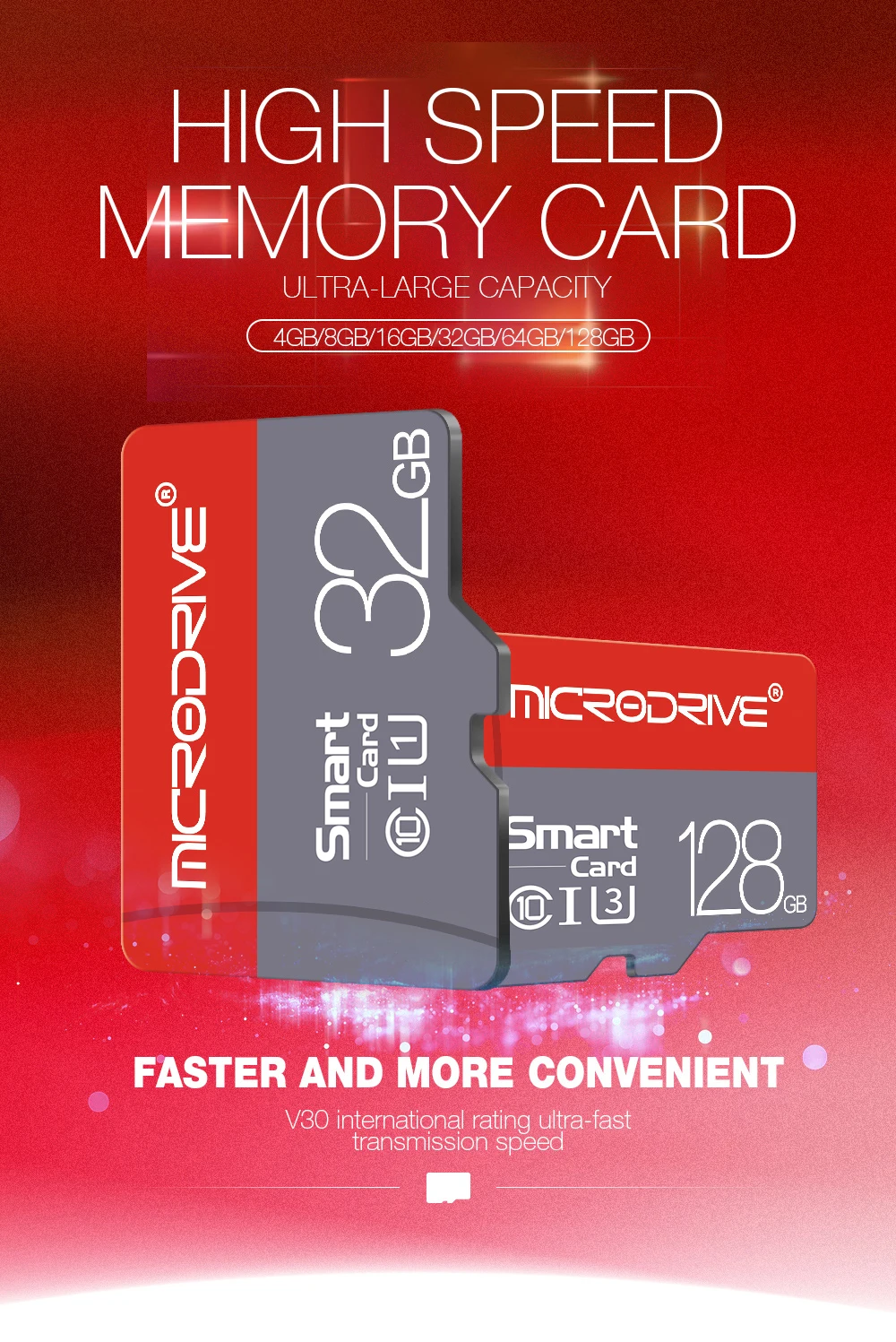 Crzey распродажа micro sd карта памяти 128 ГБ 64 ГБ высокоскоростной Класс 10 micro sd карта 32 Гб 16 Гб мини флэш-карта tarjeta micro sd tf карты