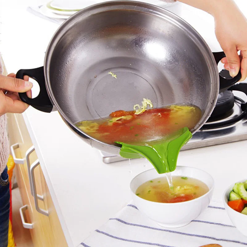 Герметичная кухонная силиконовая воронка кухонные инструменты креативные