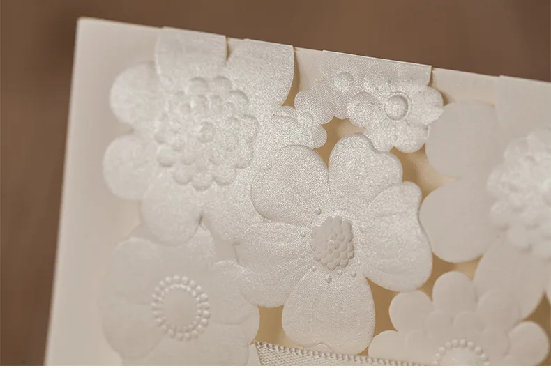 Персонализированные Великолепная Флора Дизайн Свадебные Приглашения цвет