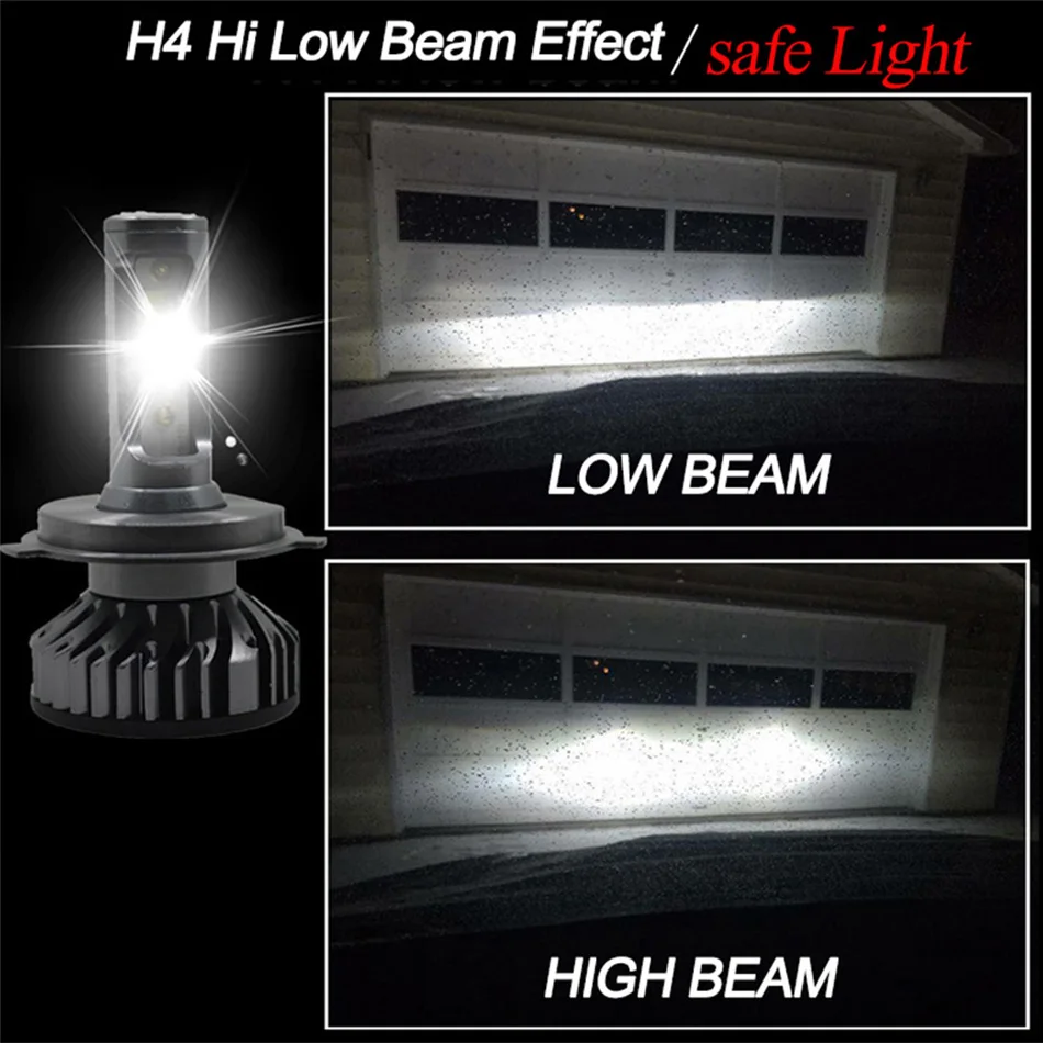 Yamyff H4 светодиодный H7 светодиодный H11 Canbus LED головные фары лампы Автомобильные фары 4300K 8000K 6500K 3000K H3 H1 HB3 9005 9006 880 H27 12V Авто противотуманных фар