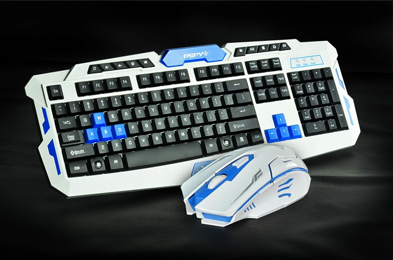 2,4G usb игровая беспроводная клавиатура и мышь комбинированный набор мультимедийный игровой комплект геймера водоотталкивающий контроль dpi для настольного ПК ноутбука