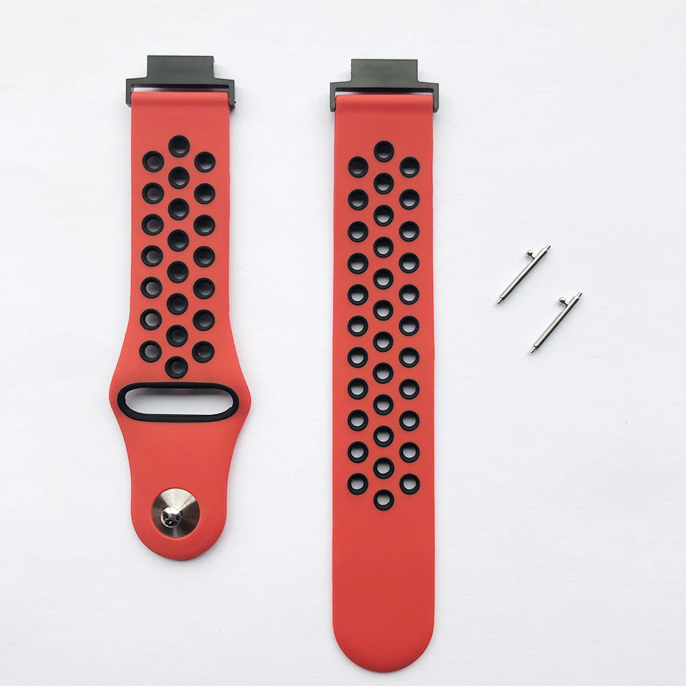 Red black Силиконовый мягкий ремешок на запястье для Xiaomi Amazfit Verge Band, умные часы, аксессуары для Huami Amazfit Verge 3, спортивный ремешок, браслет - Цвет: Red black