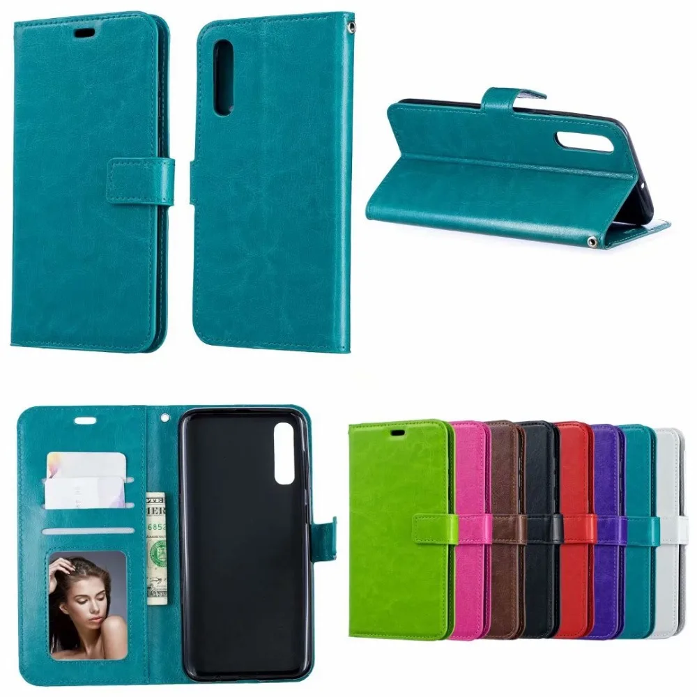 Кожаный чехол подставка Crazy Horse для Samsung M20 M10 M30 A10 A20e A30 A40 A50 A60 A70 A8S A80 A10e 50
