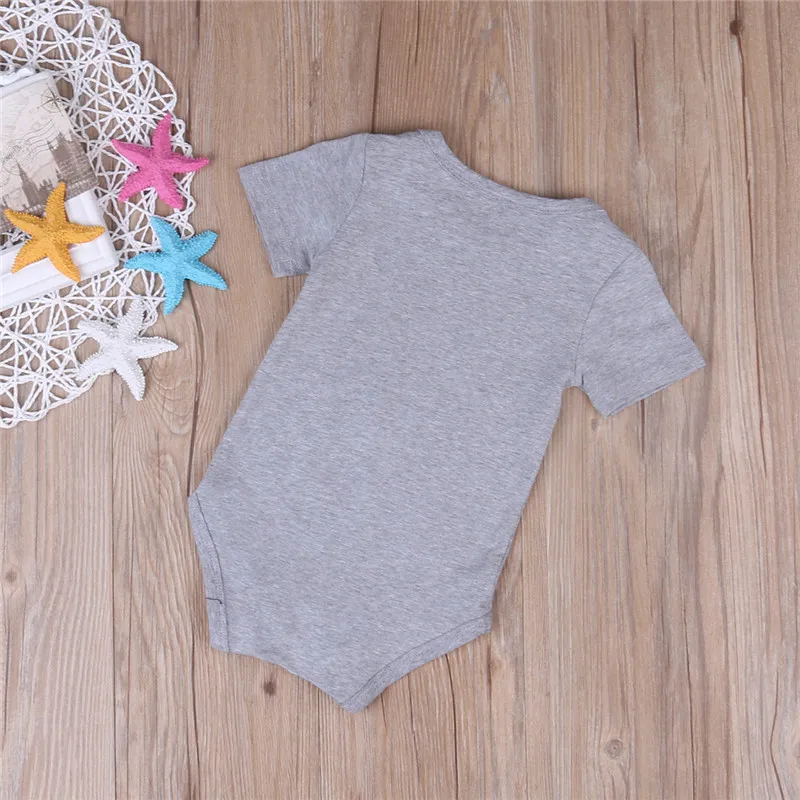 

CANIS Pring Newborn Baby Boy Jumpsuit Bodysuit Toddler Girl Clothes Outfit 0-24M Print Letter Baby Kids Boys Girls Bodysuits