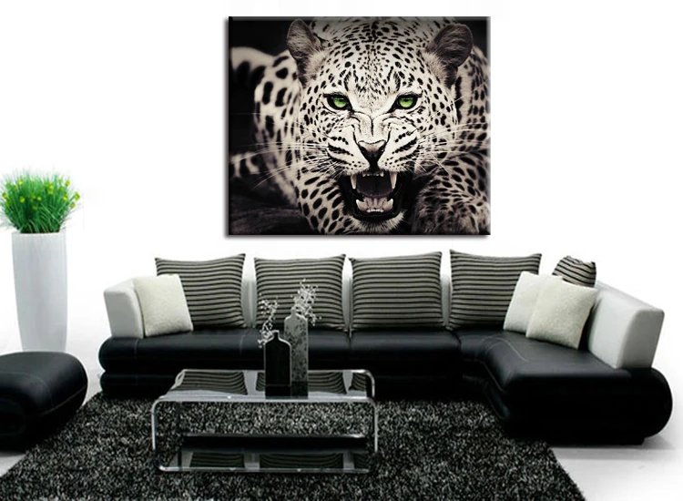 1 шт./компл. большой современный с принтом гепарда в африканском стиле картина