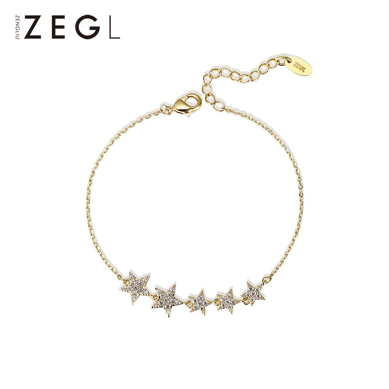 Женский браслет ZEGL со звездой студенческий корейский стиль простой Mori Женские