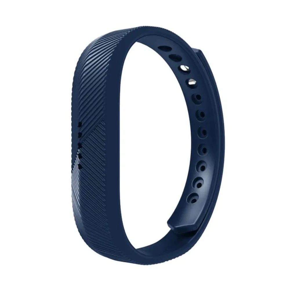 Deep blue Мягкий силиконовый ремешок на запястье для Fitbit Flex 2 спортивный умный Браслет сменный Браслет S трекер активности аксессуары - Цвет: Deep blue