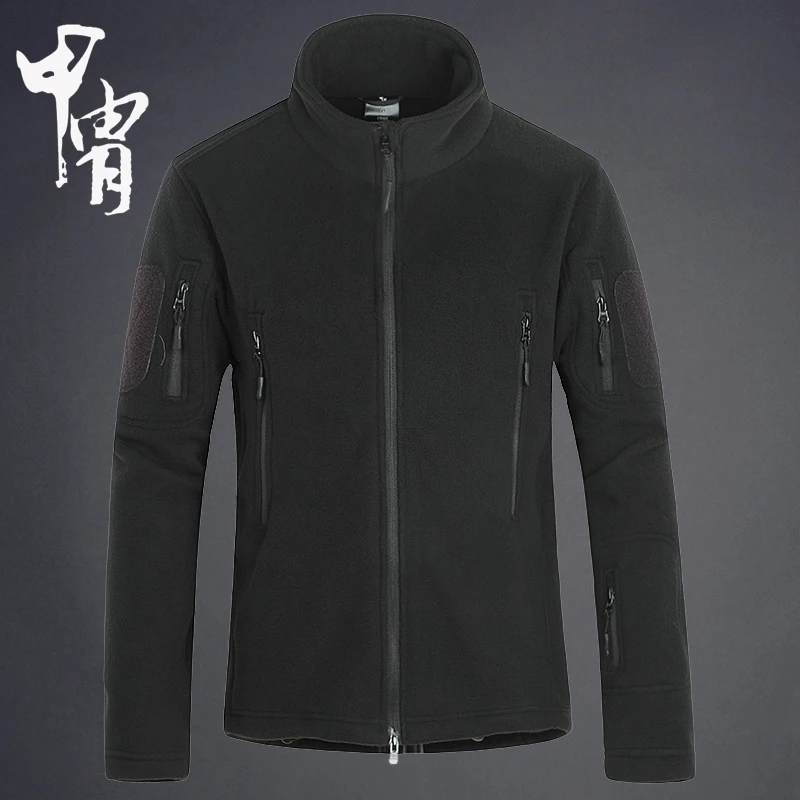 Зимние мужские Тактические Военные Поклонники флисовые теплые куртки