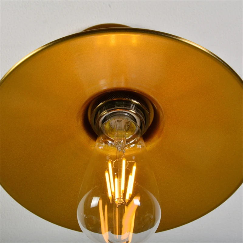 Настенная лампа Эдисона E27 в стиле индастриал латунный СВЕТОДИОДНЫЙ светильник