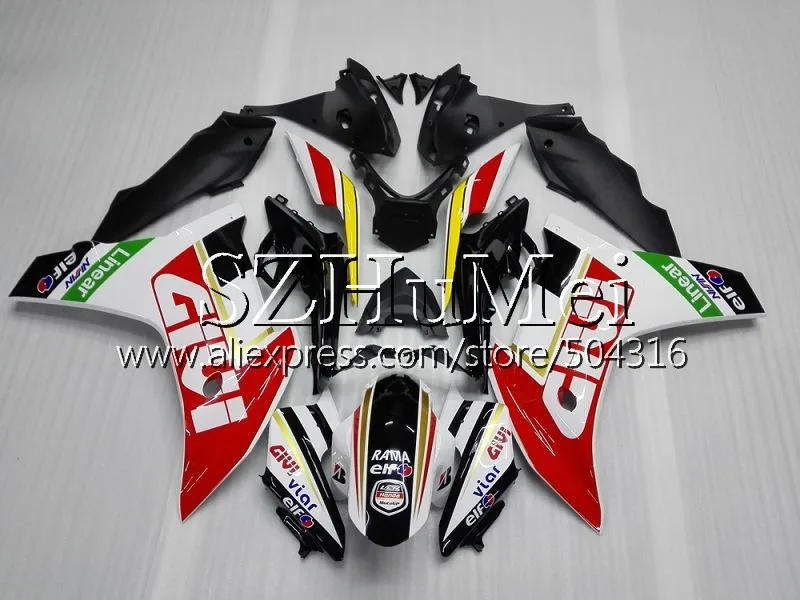 No. 12 Литья под давлением для HONDA CBR600F4i CBR600F, 11, 12, 13, 14, 116SH. 5 CBR 600 F 600F CBR600 F F4i 2011 2012 2013 На, в красном цвете; новые комплекты обтекателей - Цвет: No. 12