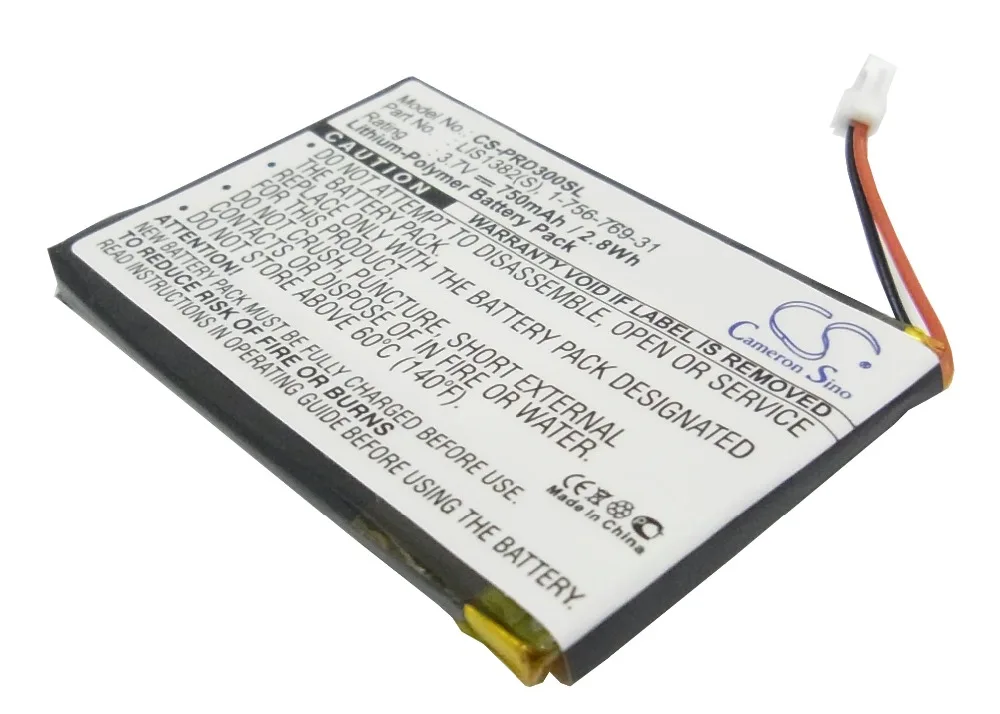 Аккумулятор Cameron Sino 750mAh 1 756 769 31 9702A50844 9924A60515 LIS1382(S) для Sony PRS 300 300BC 300RC 300SC|Цифровые