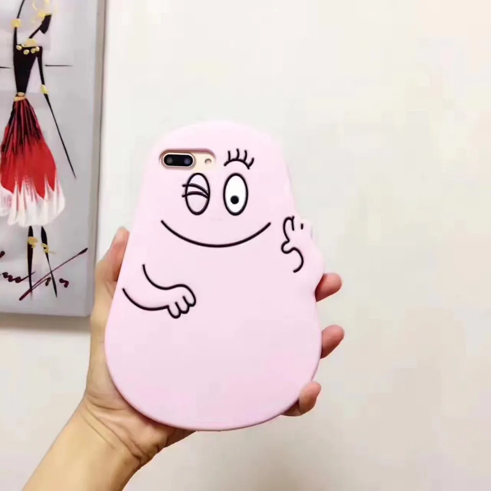 Мобильный Телефонные Чехлы Прекрасный Les Barbapapa с рисунком мороженого клубничный