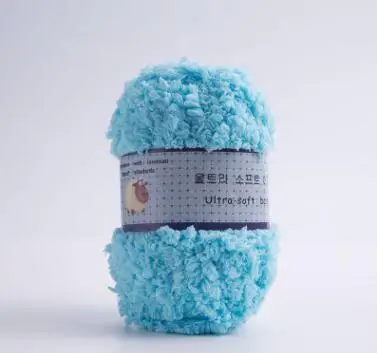 8 lake blue TPRPYN 1 шт. = 50 г шерстяная Толстая Коралловая бархатная пряжа, мягкая детская пряжа, ручная кашемировая пряжа для вязания крючком, детское одеяло, свитер - Цвет: 8 lake blue