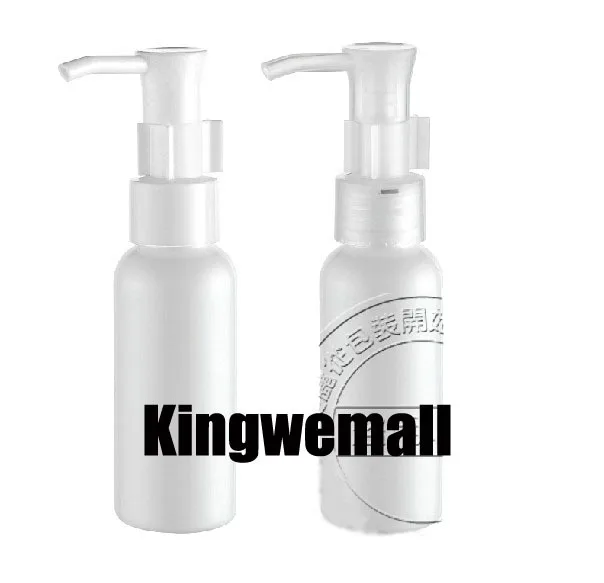 

300pcs/lot NEW Plastic Bottles White Empty Bottles 50ML with Oil Pump DA33