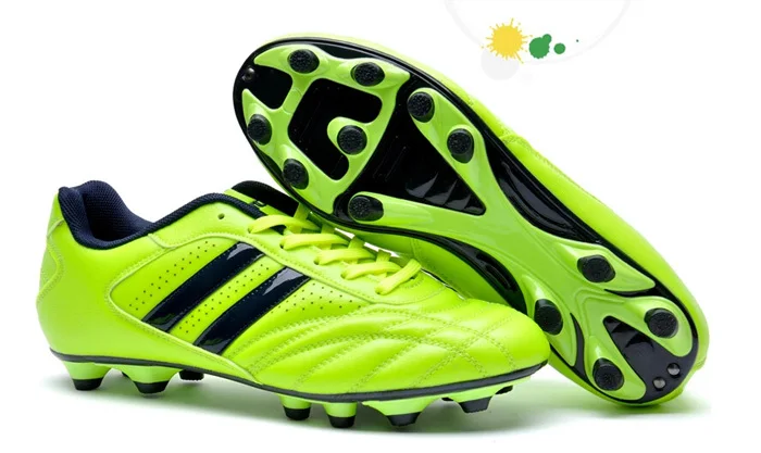 2014 Hot Sale Authentic Soccer shoes Ultralight Anti slippery Colorful men's Breathable Football Boots Free Shipping US 7 10.5|shoes cowboy