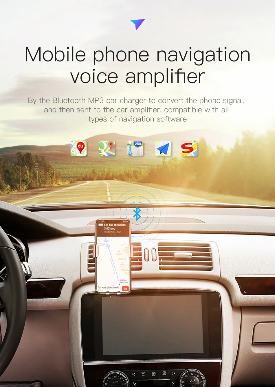 Автомобильный fm-передатчик Baseus, Bluetooth, гарнитура, автомобильный комплект, двойной USB выход с расширением прикуривателя, аудио MP3 плеер
