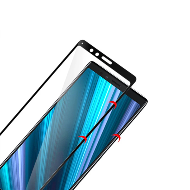 2 шт. 3D закаленное стекло для Sony Xperia 1 полное покрытие экрана Защитная пленка II III IV