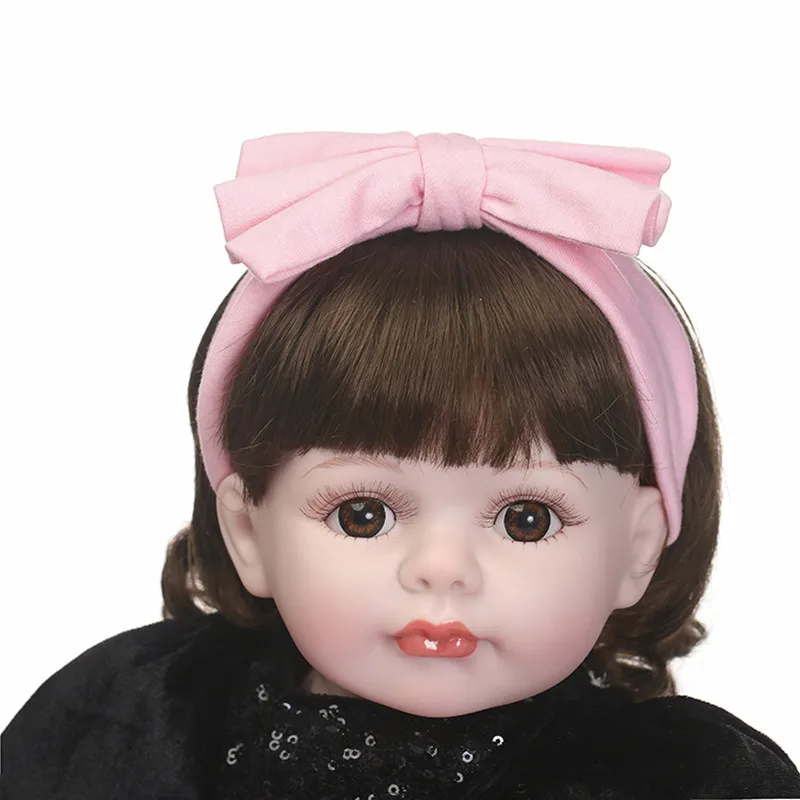 Npkdoll 22 &quot/55 см очень дешевые lifelike новорожденных Baby Doll открыть Для глаз Bebe Reborn