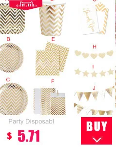 8pcs/set Gold Foil Pink Disposable Tableware Christmas New Year Party Paper Plates Cups Birthday Party Supplies Plastic Straws