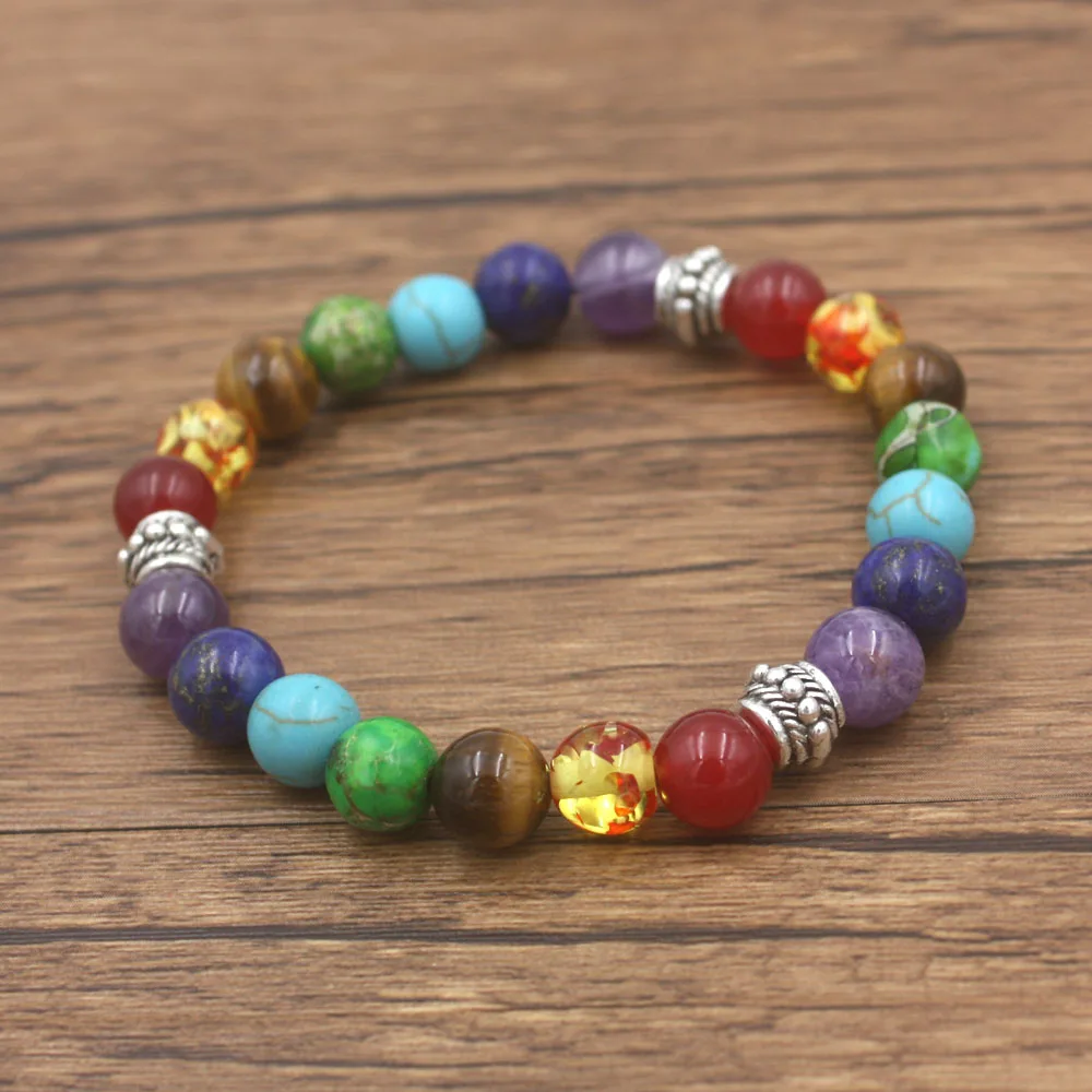 7 мала для чакр браслет дропшиппинг | Украшения и аксессуары