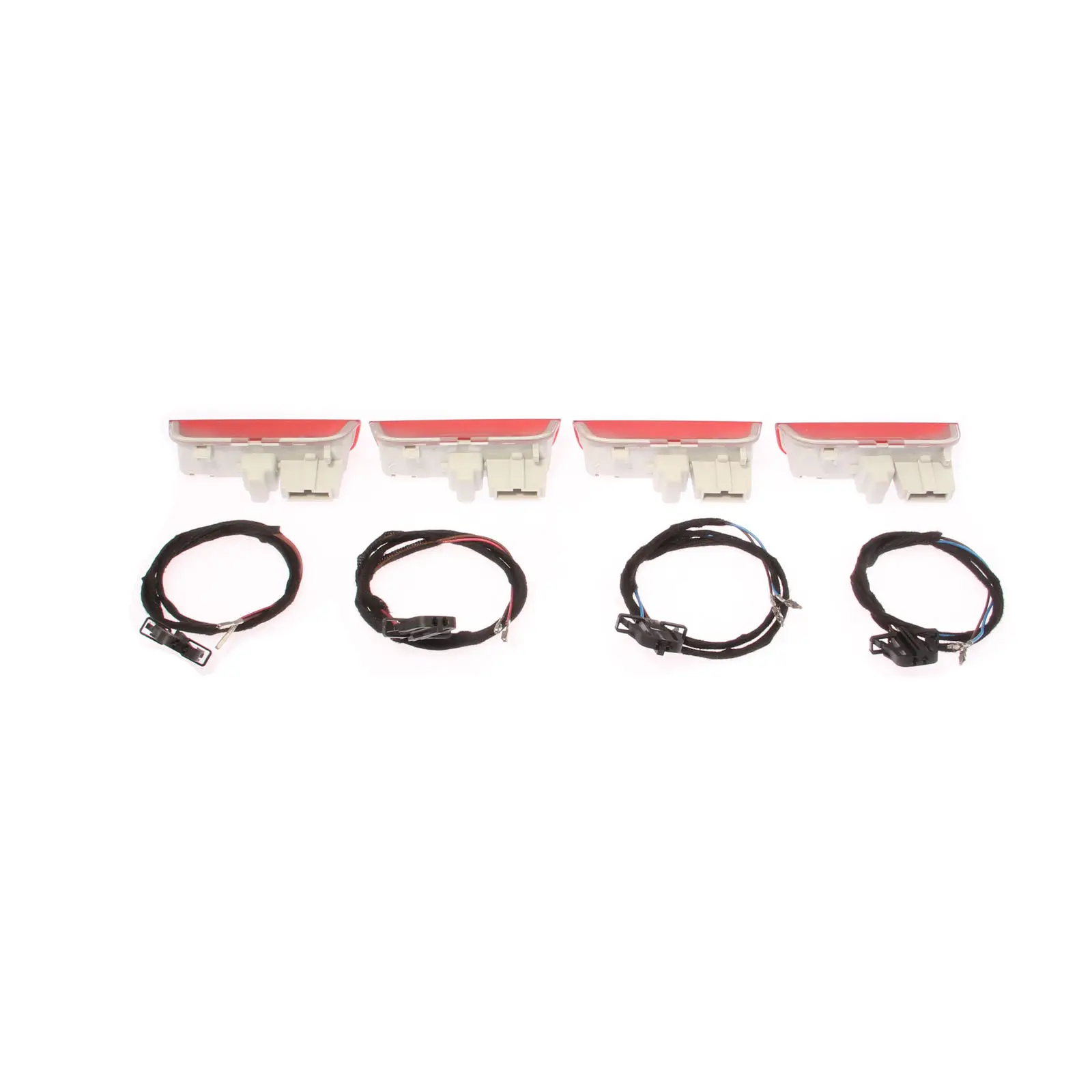 

4 PCS Door Warning Light interior LAMP LIGHTS+Cable WIRE For Golf J-etta 5 6 MK5 MK6 Passat B6 B7 CC T-IGUAN 3AD 947 411