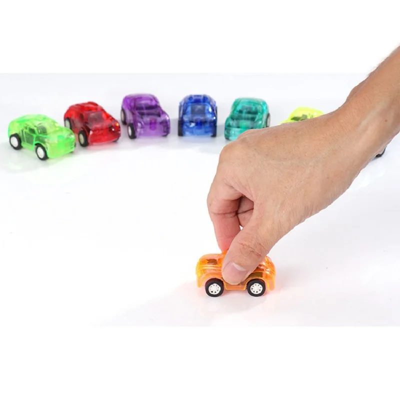 Детские игрушки 10 шт. тянущиеся пластиковые милые игрушечные машинки для детей