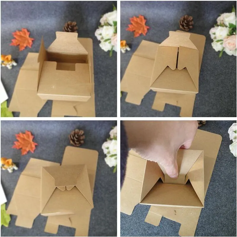 20 шт 40 размеров крафт-бумага картонная коробка для упаковки DIY коричневые упаковочные коробки малые коробки для конфет ручной работы Мыльные Коробки