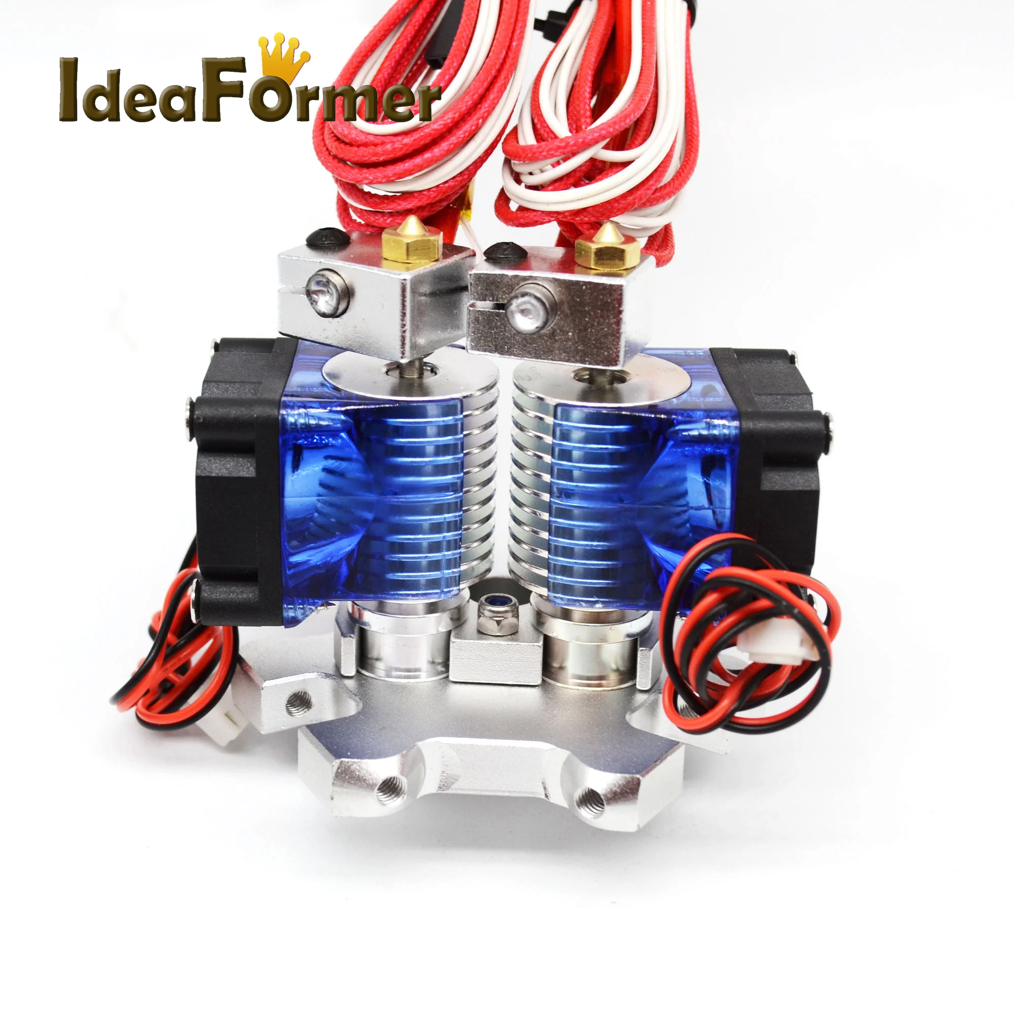 3d Принтер V6 Hotend экструдер с двойной головкой с 0,4 мм соплом 12 В охлаждающий вентилятор и эффектор для 1,75 мм нити для E3D V6