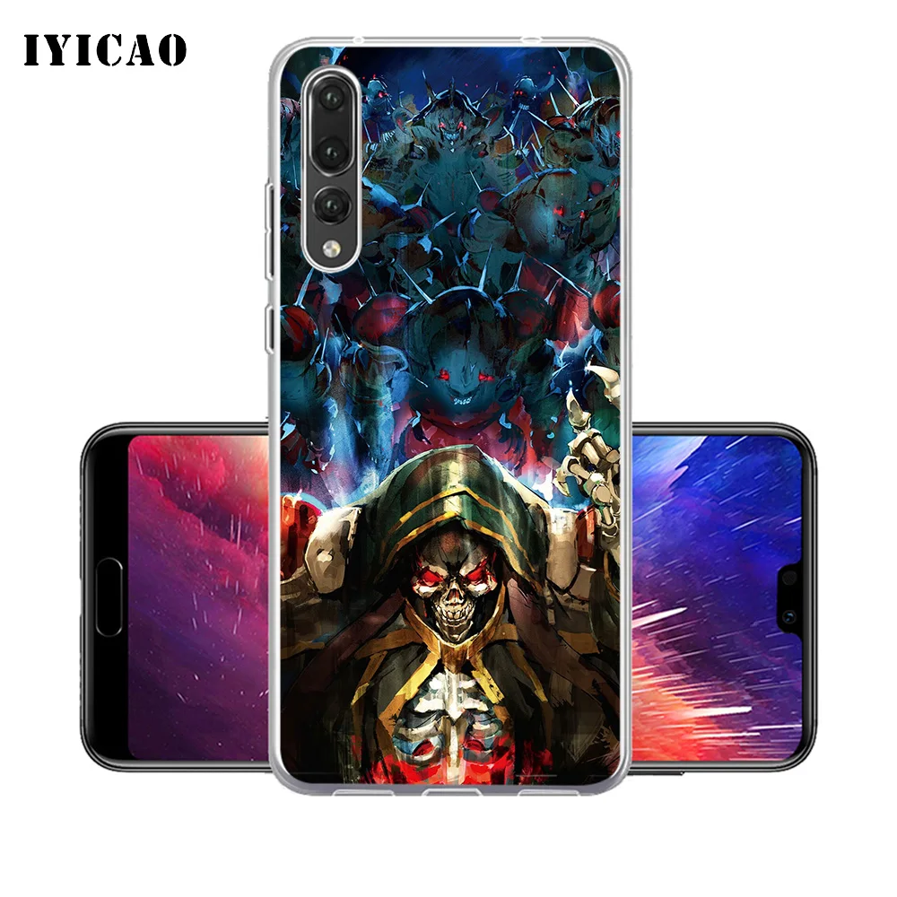 IYICAO Overlord Мягкий силиконовый чехол для телефона Huawei P30 P20 Pro P10 P9 P8 Lite P Smart TPU