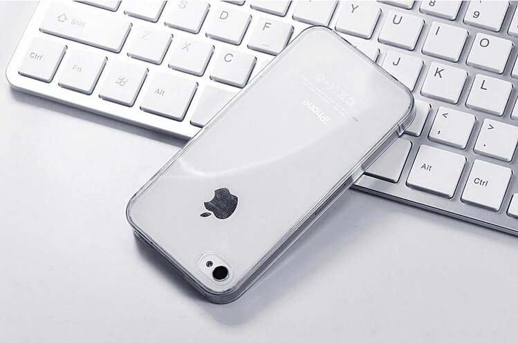 for iPhone 4 4S TPU case Transparent Clear Crystal Ultra Thin 0.3MM lightweight 4g Glossy Soft Cover|cover vest|cover hard casecase cover samsung