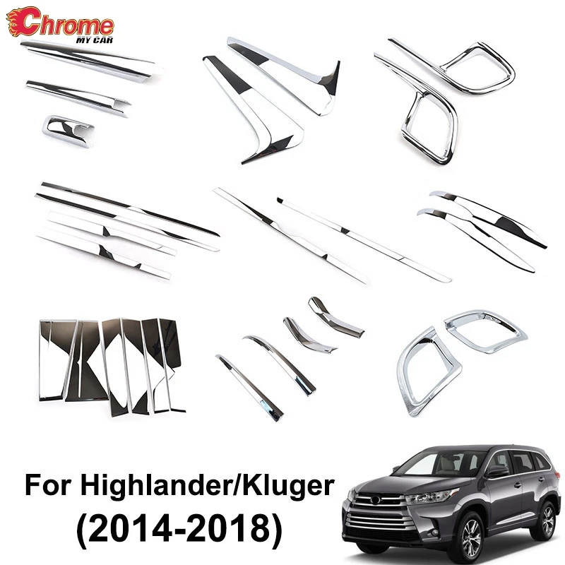 Для Toyota Highlander Kluger 2014 2016 2017 2018 хромированная задняя крышка стеклоочистителя