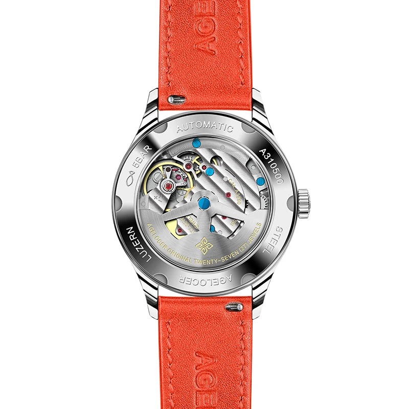 Original Brand Agelcoer luxury dress women Waterproof Watches Automatic Mechanical Watch genuine leather watch 1201D4 enlarge