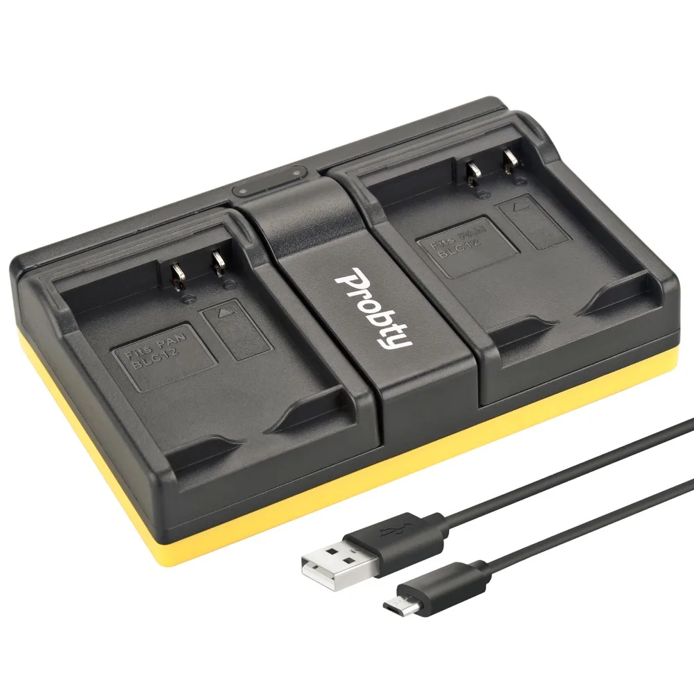 Probty DMW BLC12 ДМВ USB Dual Батарея Зарядное устройство для цифрового фотоаппарата Panasonic G5