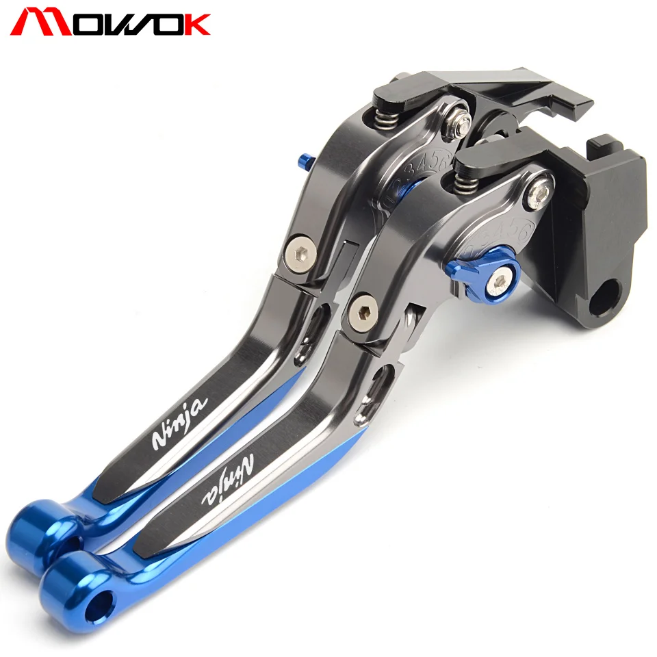 Высококачественные рычаги тормозной муфты с логотипом ninja для Kawasaki 650r 2017 ninja650r 2006