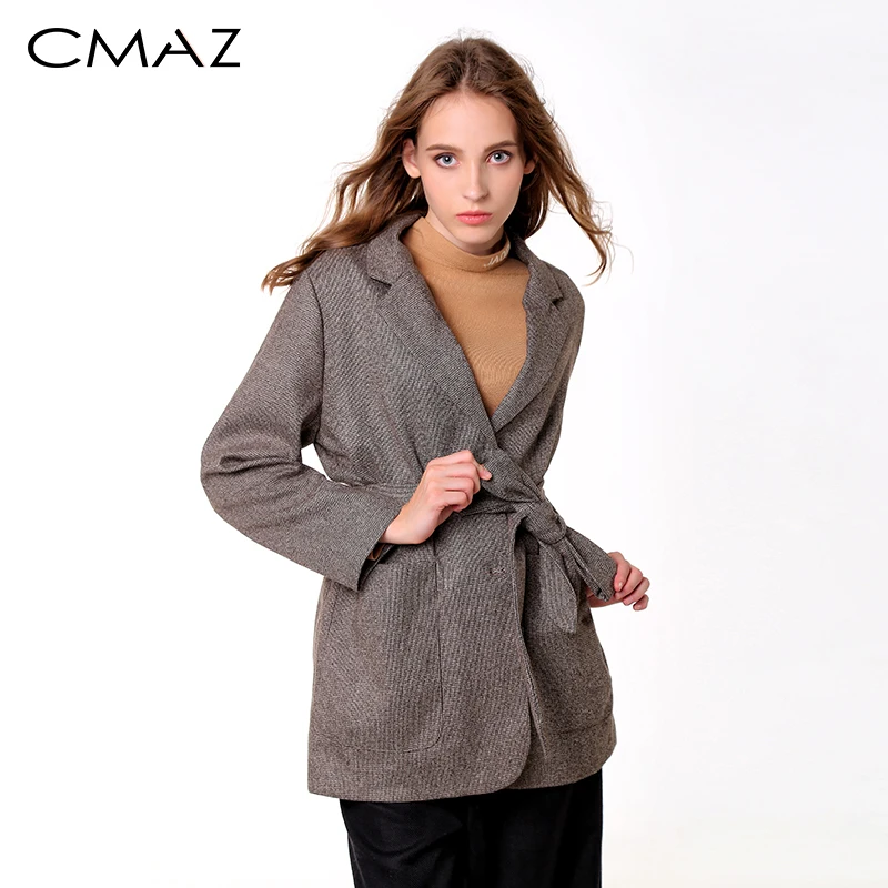

CMAZ Loose Female Coats Elegant Women Short Coats Cloak Cape MX19A6464