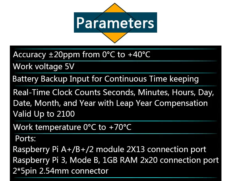 JunRoc Raspberry Pi RTC модуль DS1307 IO Pin совместим с Raspberry Pi 3B Pi 3B