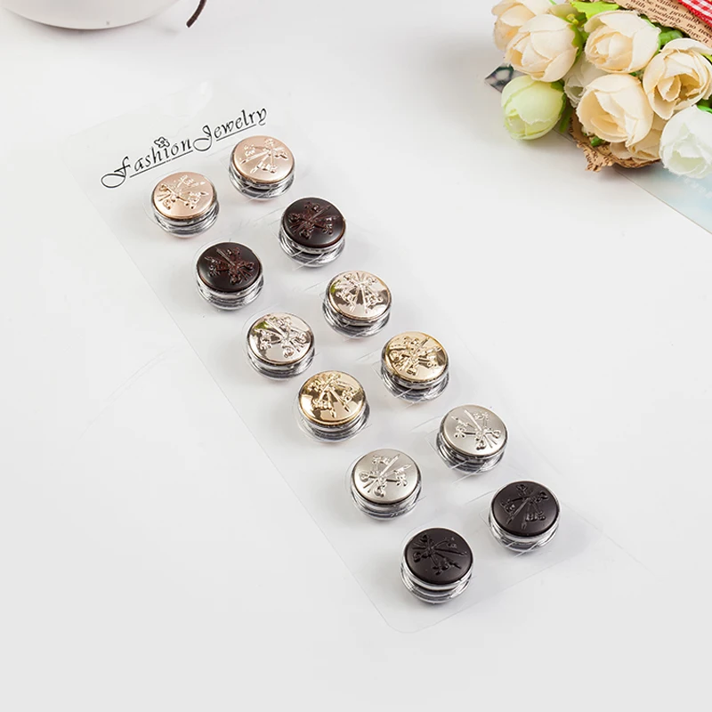 Классическая Металлическая элегантная строгая металлическая пряжка для шарфа