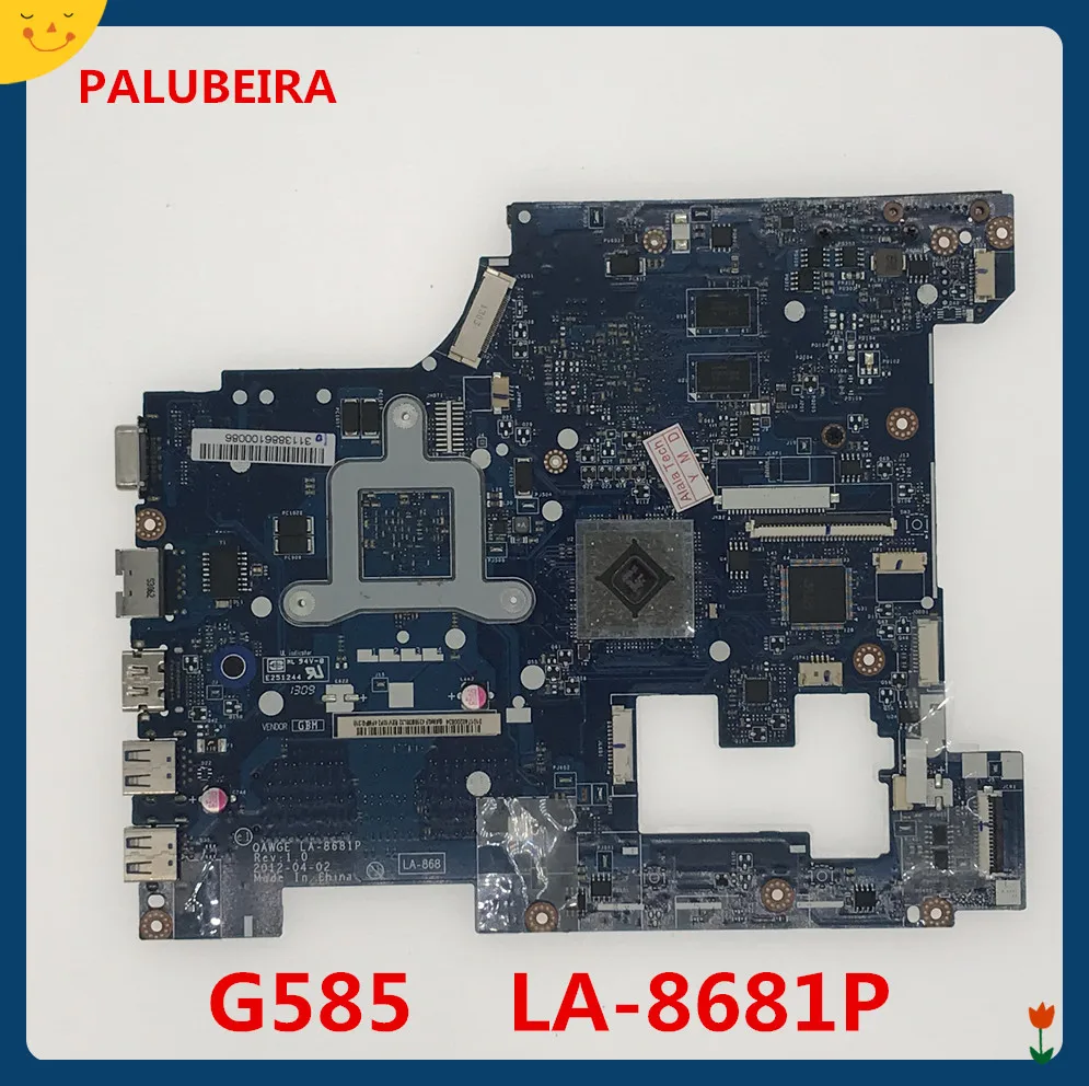 QAWGE LA-8681P (с GPU-сторонние микросхемы) Материнская плата для ноутбука Lenovo ideapad G585