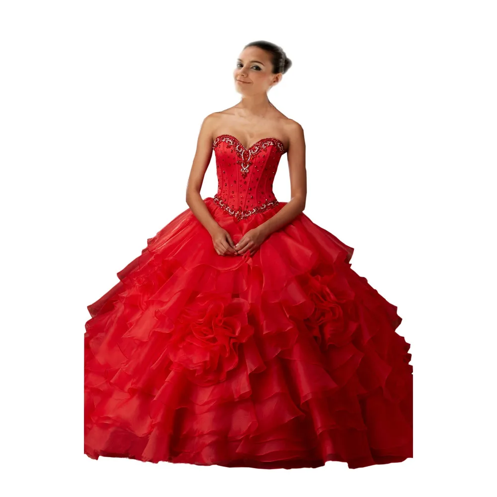 Royal Blue Quinceanera Dresses 2017 Handmade Flowers Organza Sweetheart With Jacket Ball gown Sweet Girls Prom pageant Dress | Свадьбы и