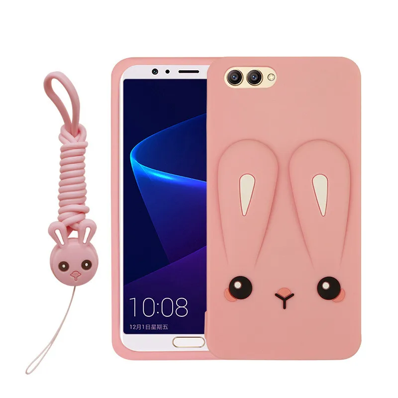 Huawei Honor 10 дело чести Lite Обложка Симпатичные Цвет уха кролика мягкий силиконовый
