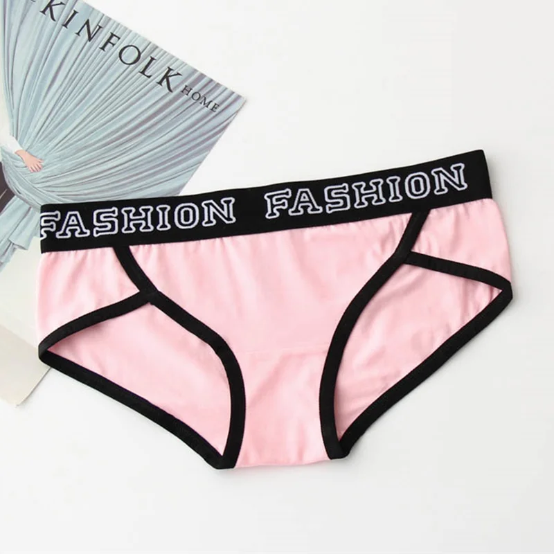 WP159 pink 4 стиля,, сексуальные кружевные женские трусы, дышащие хлопковые трусики, женское нижнее белье - Цвет: WP159 pink