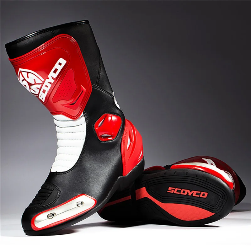 Heavy Build Scoyco MTB004 Motorcycle Racing Boots Scooter Motocross Motorbike Metal SPEED MX Road Shoes | Автомобили и мотоциклы