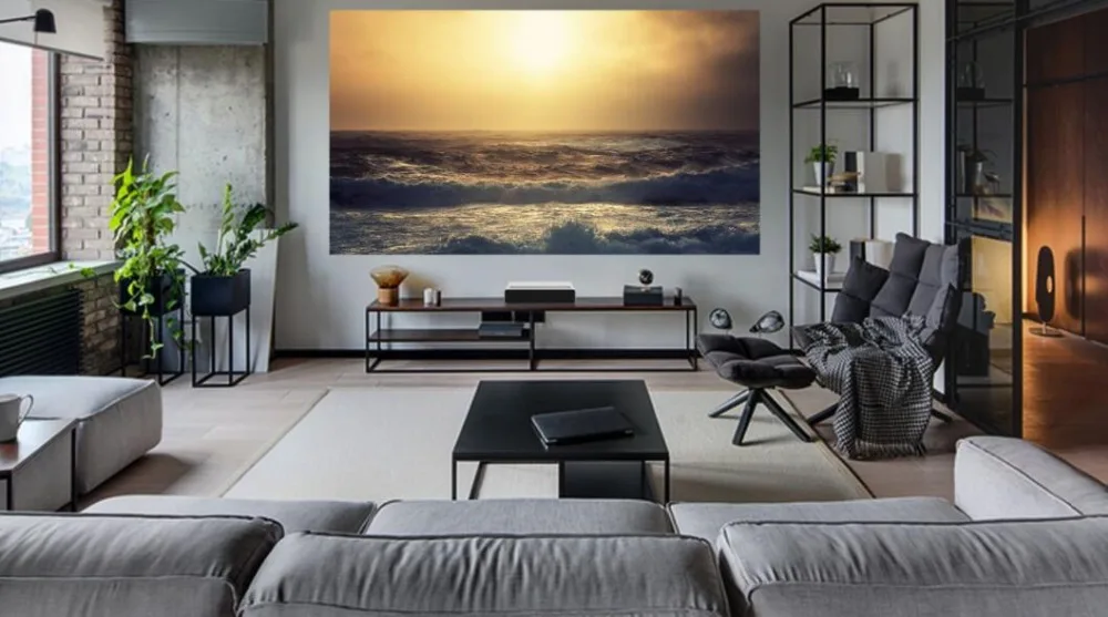 Лазерный проектор Xiaomi Mijia tv 150 дюймов многоязычный 1080 Full HD 3D ALDP 3,0 Поддержка 4K видео ТВ Dolby DTS