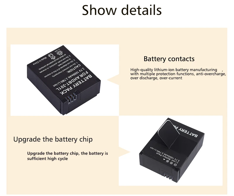 2 шт 1600mAh AHDBT-301 AHDBT-302 аккумуляторная батарея+ светодиодный USB зарядное устройство для AHDBT 301 302 Gopro Hero 3 Hero 3+ Go Pro Hero 3