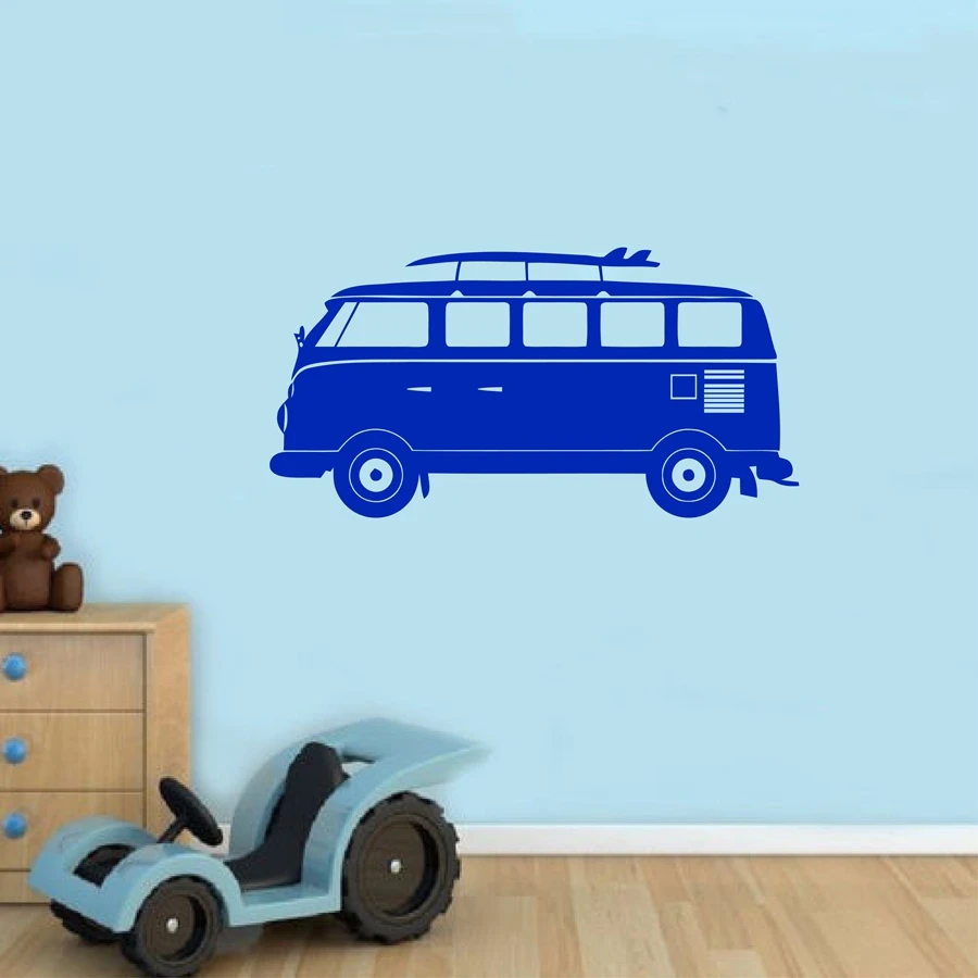 Виниловая наклейка на стену с изображением Фольксваген кемпера фургона|wall decor|decal