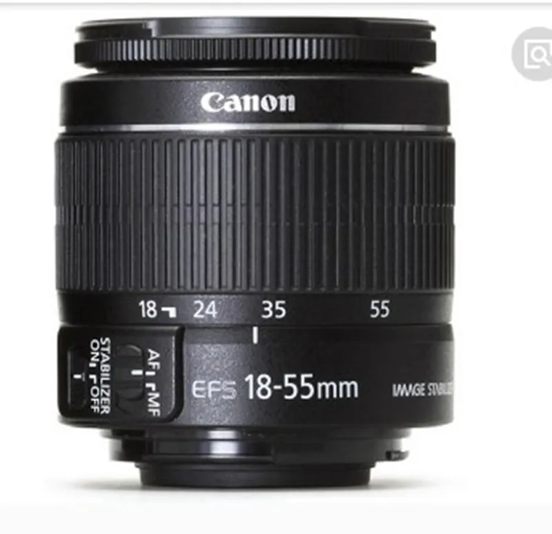 Б/у Canon EF S 18 55 мм f/3 5 6 IS объектив камеры 2 го поколения SLR камера|Объективы для