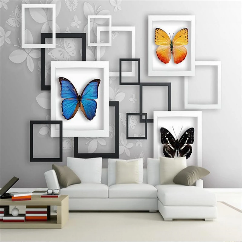 3d обои с геометрическим рисунком абстрактной мечты бабочки для стен спальни